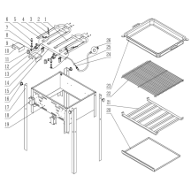 Horeca Parts - Patelnia gazowa Bake-Master Maxi, HENDI, 11,6kW, 650x540x(H)300mm