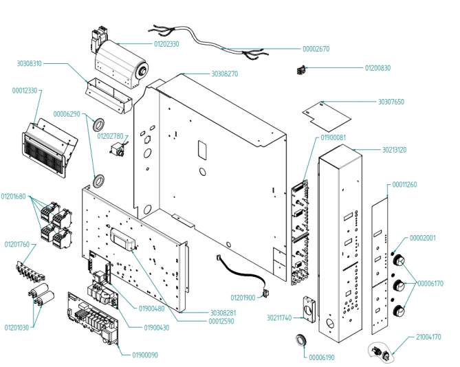 Horeca Parts - Piec konwekcyjno-parowy Hendi 222577  (EKF664-711-616EUD )