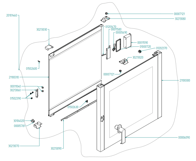 Horeca Parts - Piec konwekcyjno-parowy Hendi 222577  (EKF664-711-616EUD )
