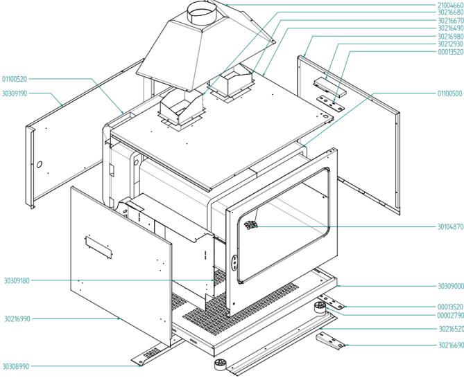 Horeca Parts - Piec konwekcyjno-parowy Hendi 224687  (EKF464-511-416GUD)