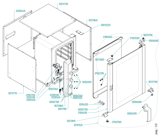 Horeca Parts - Piec konwekcyjo-parowy 5xGN2/3 elektryczny 225530 (EF523UD)