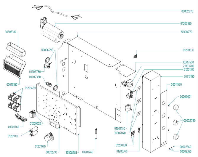 Horeca Parts - Piec konwekcyjny z zaparowaniem 7xGN1/1 elektryczny 225554 (EF711UD)