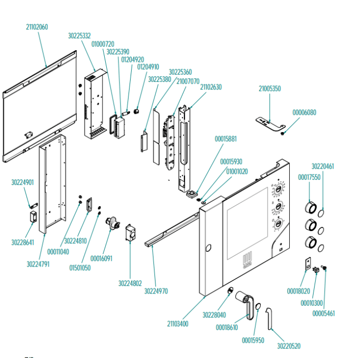 Horeca Parts - Piec konwekcyjno-parowy - Hendi Millenial Smart Gastro 5xGN 1/1 gazowy - MKF511GS