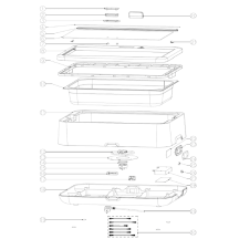 Horeca Parts - Podgrzewacz elektryczny HENDI UNIQ, HENDI, czarny, 220-240V/700W, 607x402x(H)245mm