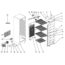 Horeca Parts - Szafa mroźnicza Hendi Budget Line 232682(ER-ERG-EF-SS 600)