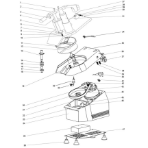 Horeca Parts - Szatkownica do warzyw elektryczna, HENDI, Profi Line, 230V/550W, 540x240x(H)450mm