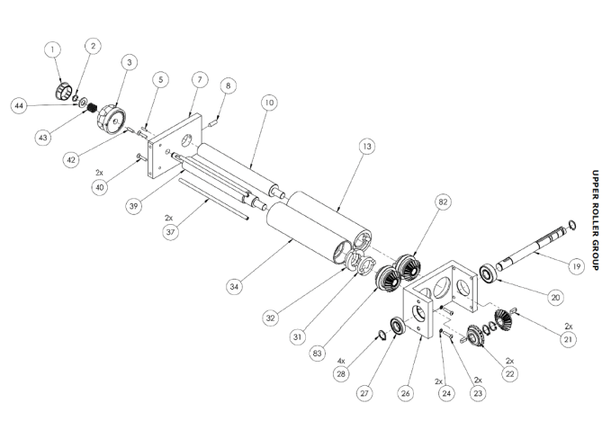 Horeca Parts - Wałkownica Hendi 300mm 226629 (DSA 310, 1D010014))