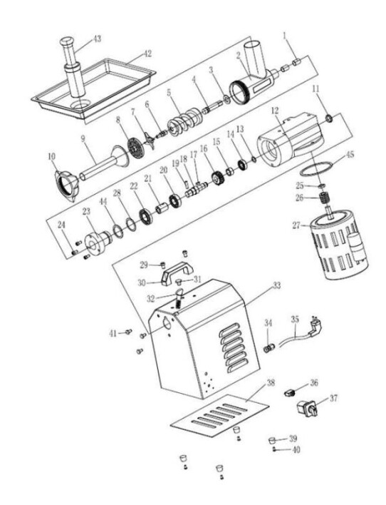 Horeca Parts - Wilk / maszynka do mięsa Hendi 210765