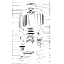Horeca Parts - Witryna chłodnicza Hendi nastawna czarna -  233238