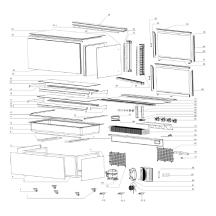 Horeca Parts - Witryna chłodnicza 2-półkowa Hendi 233375
