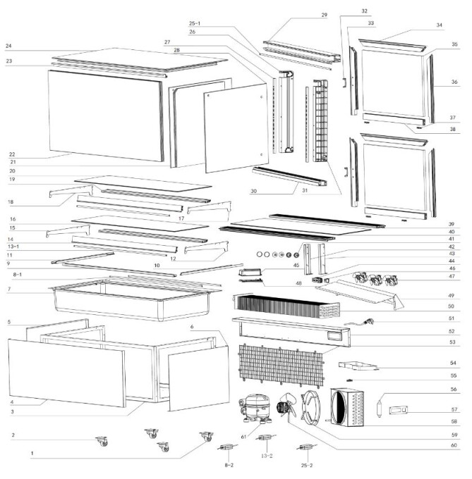 Horeca Parts - Witryna chłodnicza Hendi 233450