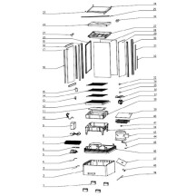 Horeca Parts - Witryna chłodnicza Hendi nastawna biała - 233610