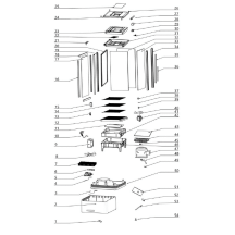 Horeca Parts - Szafka chłodnicza ekspozycyjna Hendi 233641