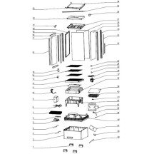 Horeca Parts - Witryna chłodnicza Hendi nastawna biała - kod 233665