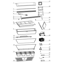 Horeca Parts - Witryna chłodnicza nastawna Hendi 233672