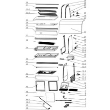 Horeca Parts - Witryna chłodnicza Hendi nastawna 160l - 233719