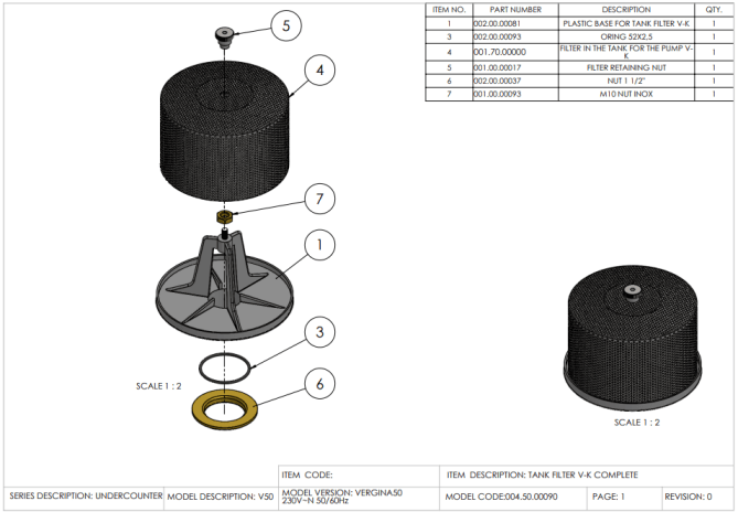 Horeca Parts - Zmywarka do naczyń 50x50, manualna, z dozownikiem detergentu Hendi 230237 (Vergina 50)