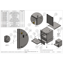 Horeca Parts - Zmywarka do naczyń 50x50, manualna 400V, z dozownikiem detergentu Hendi 233030 (Vergina 50)
