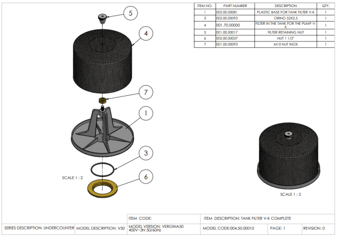 Horeca Parts - Zmywarka do naczyń 50x50, manualna 400V, z dozownikiem detergentu Hendi 233030 (Vergina 50)