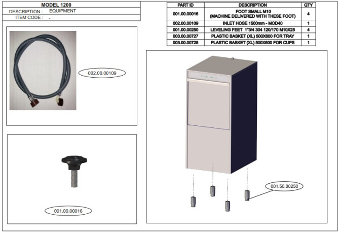 Horeca Parts - Zmywarka do tac i garów 50x60 elektroniczna z dozownikiem detergentu i pompą spustową 5kW 230V Hendi 236567