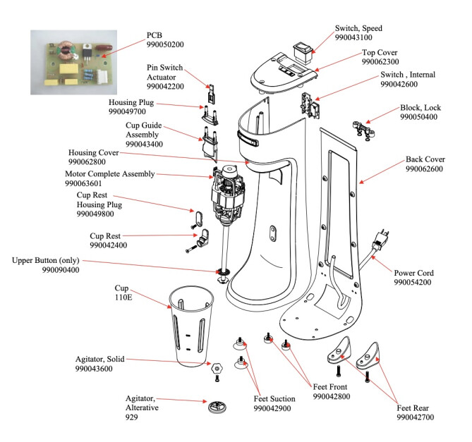 Horeca Parts - Mikser Hamilton Beach HMD200-CE