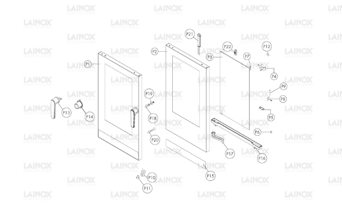 Horeca Parts - Piec konwekcyjno-parowy Lainox COES101R