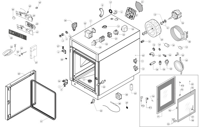 Horeca Parts - Piec konwekcyjno-parowy Lainox CVE061S