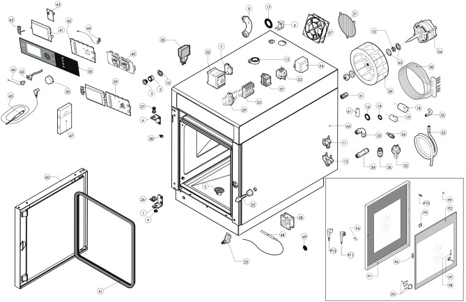 Horeca Parts - Piec konwekcyjno-parowy Lainox CVE061X
