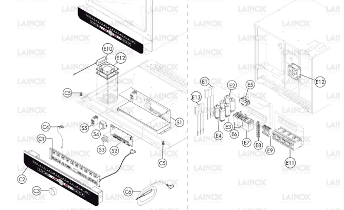 Horeca Parts - Piec konwekcyjno-parowy Lainox  ICET101