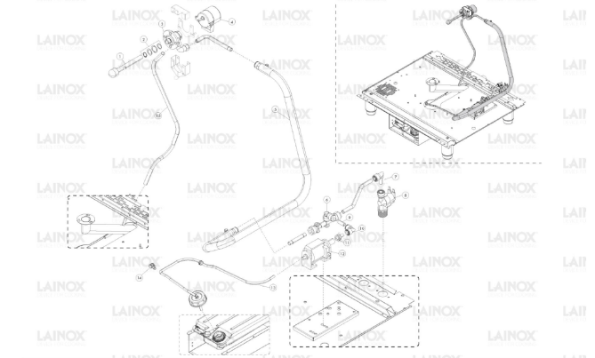 Horeca Parts - Piec konwekcyjno-parowy Lainox  ICET101