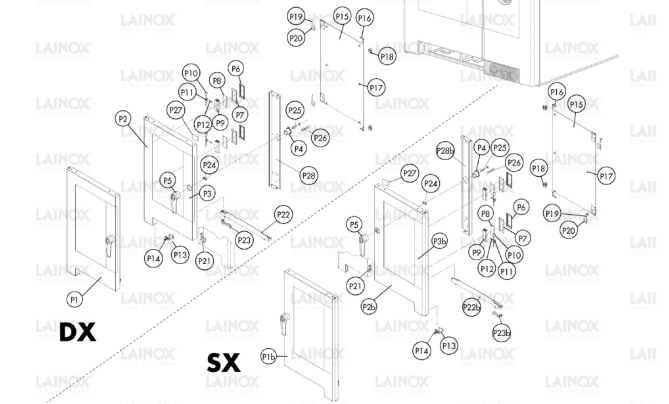 Horeca Parts - Piec konwekcyjno-parowy Lainox  NAEV072R