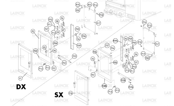 Horeca Parts - Piec konwekcyjno-parowy Lainox  NAEV072R