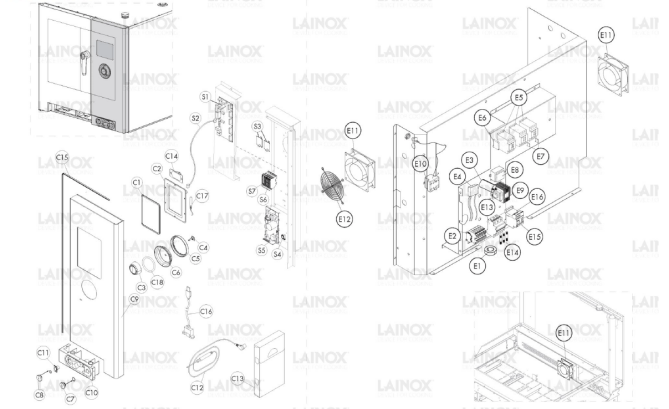 Horeca Parts - Piec konwekcyjno-parowy Lainox  NAEV072R