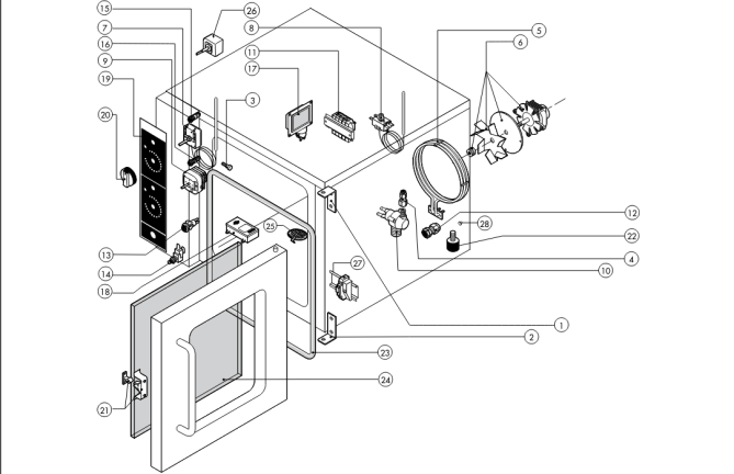 Horeca Parts - Piec konwekcyjno-parowy Lainox REC023M