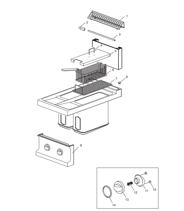 Horeca Parts - Frytownica gazowa MBM 2x7L GF4772V