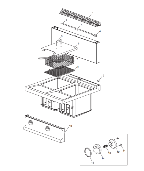 Horeca Parts - Frytownica gazowa MBM 2x14L MG7GF777