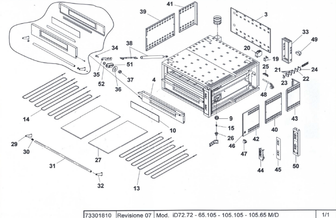 Horeca Parts - Piec do pizzy Moretti Forni MFID72.72D