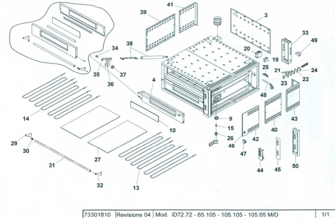 Horeca Parts - Piec do pizzy Moretti Forni iDeck iD 60.60 / MFID65.105D