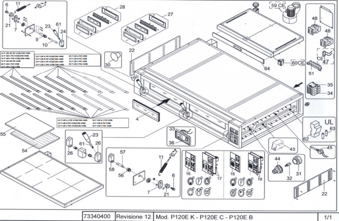 Horeca Parts - Piec do pizzy Moretti Forni P120E