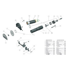 Horeca Parts - Nóż elektryczny do gyrosa kebaba POTIS H 8000 Stalgast 777615