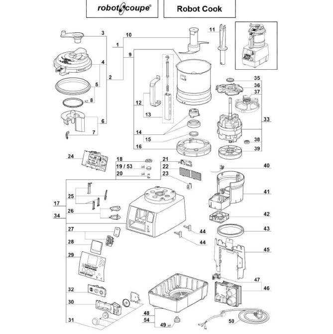 Horeca Parts - Szatkownica / Kuter Robot Cook Stalgast 483030