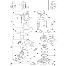 Horeca Parts - Szatkownica / Kuter R211XL, P 0.55 kW, U 230 V Stalgast 712212