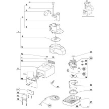 Horeca Parts - Szatkownica do warzyw CL20 z 4 tarczami tnącymi, P 0.4 kW, U 230 V Stalgast 713200