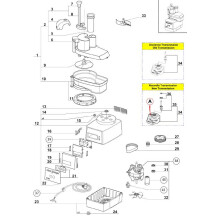 Horeca Parts - Szatkownica do warzyw CL40, P 0.5 kW, U 230 V Stalgast 713400