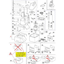Horeca Parts - Szatkownica do warzyw CL52E (3.fazowa) 2 prędkości Stalgast 713522