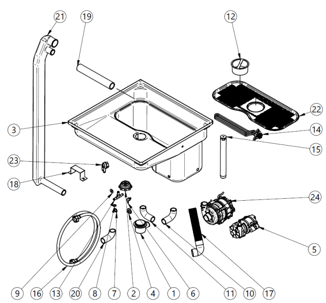 Horeca Parts - Zmywarka Silanos EXV084