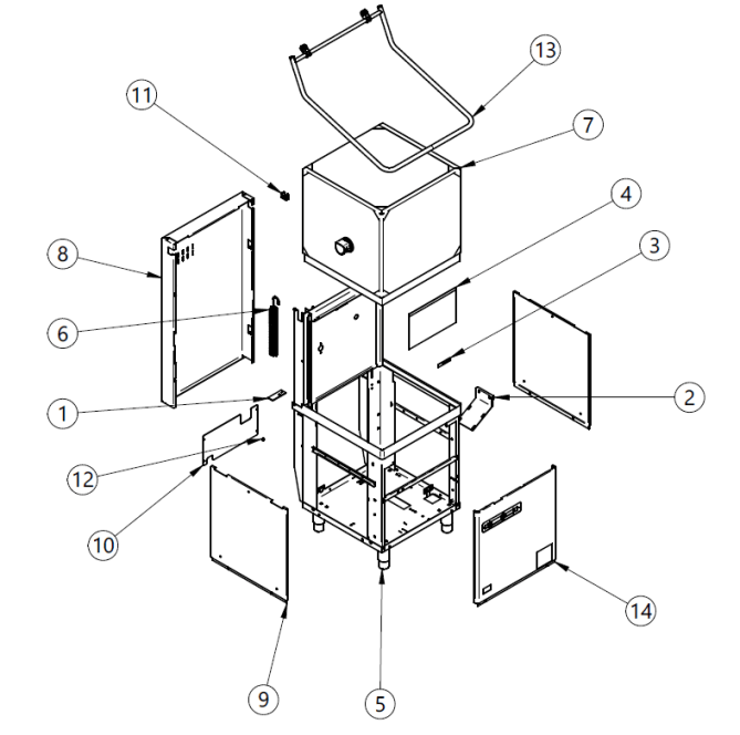 Horeca Parts - Zmywarka Silanos EXV086