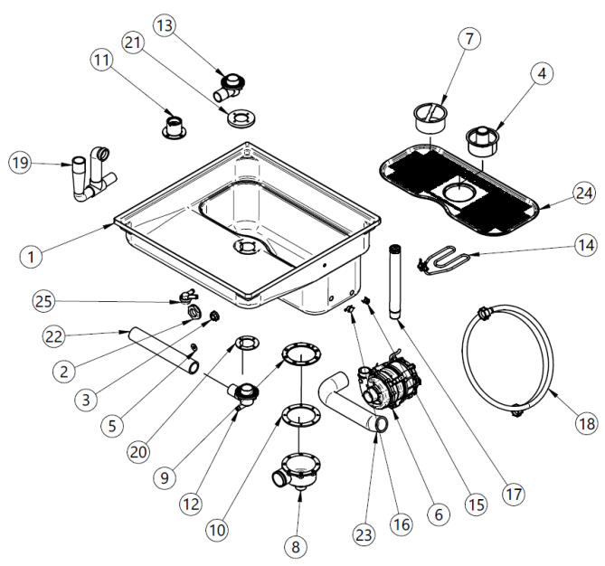 Horeca Parts - Zmywarka Silanos EXV092