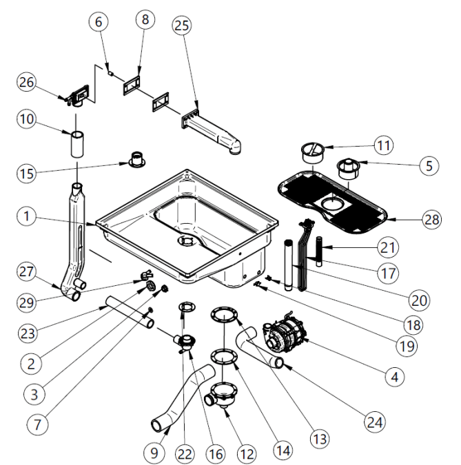 Horeca Parts - Zmywarka Silanos EXV093