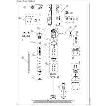 Horeca Parts - Mikser ręczny Sammic TR-200 (3030550)
